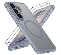 iVoler Cover Magnetica per Samsung Galaxy S26+ / S26 Plus 5G con 2 Pezzi Pellicola Vetro Temperato, [Antiurto di Grado Militare] Custodia Traslucida Opaca Sottile Anti-Impronte MagSafe Case, Grigio