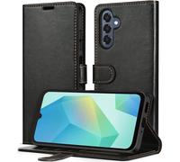 iVoler Cover Portafoglio per Samsung Galaxy A16 4G / A16 5G, [Blocco RFID] Premium Pelle PU Libro Custodia Magnetica Flip Cover Antiurto Protettiva Case con Porta Carte e Funzione Supporto (Nero)