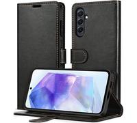 iVoler Cover Portafoglio per Samsung Galaxy A55 5G, [Blocco RFID] Premium Pelle PU Libro Custodia Magnetica Flip Cover Antiurto Protettiva Case con Porta Carte e Funzione Supporto (Nero)