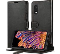 iVoler Cover Portafoglio per Samsung Galaxy Xcover Pro, [Blocco RFID] Premium Pelle PU Libro Custodia Magnetica Flip Cover Antiurto Protettiva Case con Porta Carte e Funzione Supporto (Nero)