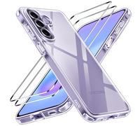 iVoler Cover Trasparente per Samsung Galaxy A57 5G, con 2x Pellicola Vetro Temperato, Anti-Ingiallimento e Protezione Militare Antiurto, Sottile