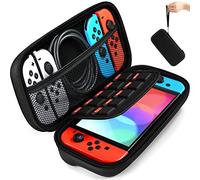 iVoler Custodia Compatibile con Nintendo Switch/Nintendo Switch OLED, Portatile Protettiva Case Rigido da Viaggio per Nintendo Switch Console Accessori - Nero