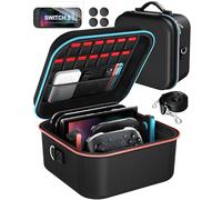iVoler Custodia di Trasporto compatibile con Nintendo Switch/Nintendo Switch 2, Case da Viaggio Rigido Deluxe per Console Switch e Altri Accessori (Nero, Switch 2, Compatto)