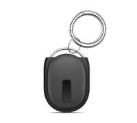 iVoler Custodia in Morbido Silicone per Xiaomi Tag con Portachiavi, Cover Tracker Protettiva Antiurto e Antigraffio, Localizzatore Portatile per Chiavi, Zaini, Bagagli e Animali Domestici, Nero