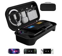 iVoler Custodia Protettiva per ASUS ROG Xbox Ally/ROG Xbox Ally X (7 Pollici), Borsa da Trasporto Antiurto con Scomparto Interno per Caricabatterie e 8 Slot Micro SD - Nero