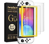 iVoler Opaco Pellicola Vetro Temperato Compatibile con Nintendo Switch OLED, Strumento di Installazione Incluso, Antiriflesso Opaca Pellicola Protettiva Protezione Anti Graffi, Senza Bolle, 2 Pezzi