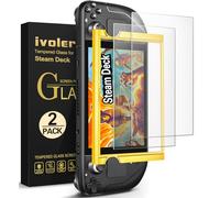 iVoler Opaco Pellicola Vetro Temperato Compatibile con Steam Deck/Steam Deck OLED, Strumento di Installazione Incluso, Antiriflesso Opaca Pellicola Protettiva Protezione Anti Graffi, 2 Pezzi