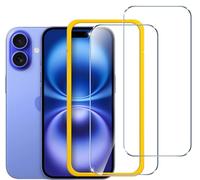 iVoler Pellicola Vetro Temperato per iPhone 16 / iPhone 15 6.1 Pollici, con Strumenti di Installazione, Pellicola Protettiva Anti Graffio, Durezza 9H, HD Trasparente, Senza Bolle, 2 Pezzi