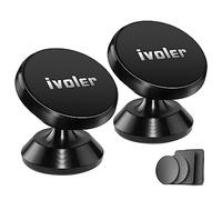 iVoler Porta Cellulare Auto Magnetico [2 Pezzi] Supporto Smartphone per Auto, 360 Gradi di Rotazione Universale Porta Telefono Auto per Phone, Samsung, Xiaomi, Huawei - Nero