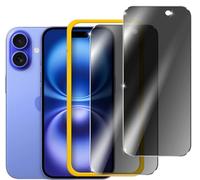iVoler Privacy Pellicola Protettiva per iPhone 15 / iPhone 16 6,1 Pollici, Anti-Spy Vetro Temperato Film con Strumenti di Installazione, Durezza 9H, HD Chiaro, Anti Graffio, Senza Bolle, 2 Pezzi