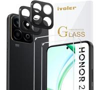 iVoler Vetro Temperato per Honor 200 Smart/Honor X7C 4G (Non per Honor 200), 2 Pezzi Pellicola Protettiva con 2 Pezzi Pellicola Fotocamera, Durezza 9H, Anti Graffio, HD Chiaro, Senza Bolle