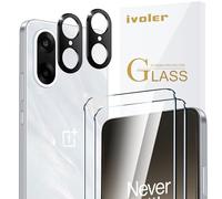 iVoler Vetro Temperato per Oneplus Nord CE 5 5G, 2 Pezzi Pellicola Protettiva con 2 Pezzi Pellicola Fotocamera, Durezza 9H, Anti Graffio, HD Chiaro, Senza Bolle