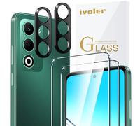 iVoler Vetro Temperato per Oppo A5 4G / 5G / Oppo A5m, 2 Pezzi Pellicola Protettiva con 2 Pezzi Pellicola Fotocamera, Durezza 9H, Anti Graffio, HD Chiaro, Senza Bolle