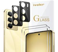 iVoler Vetro Temperato per Realme 14X 5G / C75 / C73 / C71 / Realme P3 Lite, 2 Pezzi Pellicola Protettiva con 2 Pezzi Pellicola Fotocamera, Durezza 9H, Anti Graffio, HD Chiaro