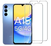 Ivoler Vetro temperato per Samsung Galaxy A15 5G/4G [confezione da 2] protezione obiettivo fotocamera, antigraffio, pellicola HD 6,5 pollici