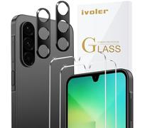 iVoler Vetro Temperato per Samsung Galaxy A17 4G / 5G / A26 5G, 2 Pezzi Pellicola Protettiva con 2 Pezzi Pellicola Fotocamera, Durezza 9H, Anti Graffio, HD Chiaro, Senza Bolle