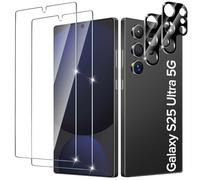 iVoler Vetro Temperato per Samsung Galaxy S25 Ultra 5G, 2 Pezzi Pellicola Protettiva con 2 Pezzi Pellicola Fotocamera, Durezza 9H, Anti Graffio, HD Chiaro, Senza Bolle