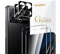 iVoler Vetro Temperato per Xiaomi Poco X6 PRO 5G / Poco F6 PRO 5G, 2 Pezzi Pellicola Protettiva con 2 Pezzi Pellicola Fotocamera, Durezza 9H, Anti Graffio, HD Chiaro, Senza Bolle
