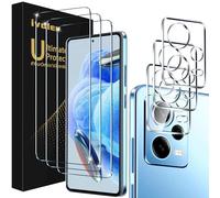 iVoler Vetro Temperato per Xiaomi Redmi Note 12 PRO 5G / PRO Plus (Non per Redmi Note 12 PRO 4G), 3 Pezzi Pellicola Protettiva con 3 Pezzi Pellicola Fotocamera