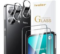 iVoler Vetro Temperato per Xiaomi Redmi Note 13 4G (Non per 5G), 2+2 Pezzi Pellicola Protettiva e Fotocamera, Durezza 9H, Anti Graffio, HD Chiaro, Senza Bolle
