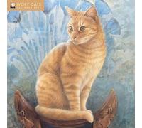 Ivory Cats by Lesley Anne Ivory Wall Calendar 2025: Art Calendar