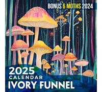 Ivory Funnel Calendar 2025: 18 Months of Classic Style July 2024 to December 2025 Organize with a Large-Sized Highlighting Stunning Ivory Funnel Designs Ideal Gifts
