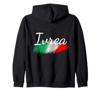 Ivrea Bandiera Italia Italia Souvenir Regalo Coordinato Italiano Felpa con Cappuccio