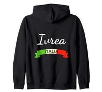 Ivrea Bandiera Italia Italia Souvenir Regalo Coordinato Italiano Felpa con Cappuccio