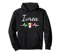 Ivrea Bandiera Italia Italia Souvenir Regalo Coordinato Italiano Felpa con Cappuccio