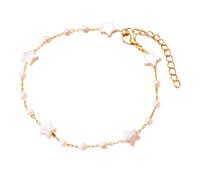 IVSDCFVLK Braccialetto a forma di cuore a forma di stella minimalista per donne Charm Catena a Link Semplice Su Braccialetto Scalzo Fatto a Mano