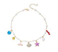 IVSDCFVLK Collana Stella di mare Shell Catena versatile a clavicola Accessorio estivo Stile oceano Accessorio quotidiano Gioielli Regali