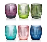 IVV, Gluglu, 6 Bicchieri Multicolore, Cristallo-Vetro