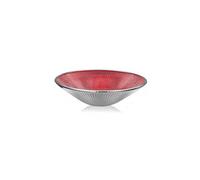 Ivv Lirica, Coppa in vetro decoro rosso argentato 25 cm Lirica, Coppa in vetro decoro rosso argentato 25 cm