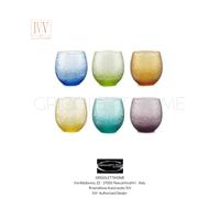 IVV - Multicolor- 6 bicchieri Acqua Multicolore 250 ml - Rivenditore