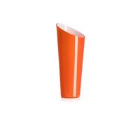 Ivv Orizzonte vaso in vetro incamiciato esterno arancio interno biancolatte H 38 cm Orizzonte vaso in vetro incamiciato esterno arancio interno biancolatte H 38 cm
