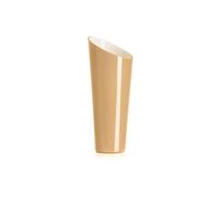 Ivv Orizzonte vaso in vetro incamiciato esterno cognac interno biancolatte H 38 cm Orizzonte vaso in vetro incamiciato esterno cognac interno biancolatte H 38 cm