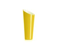 Ivv Orizzonte vaso in vetro incamiciato esterno giallo interno biancolatte H 38 cm Orizzonte vaso in vetro incamiciato esterno giallo interno biancolatte H 38 cm