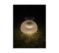 Ivv Overnight, lampada da tavolo led wireless Ø 22 cm trasparente/sabbiato Overnight, lampada da tavolo led wireless Ø 22 cm trasparente/sabbiato