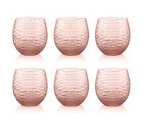 IVV SET 6 BICCHIERI ACQUA 25 CL IN PASTA DI VETRO - MULTICOLOR