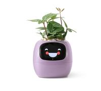 Ivy AI Smart Plant Pot with Emoji Intelligent Planter Robot for Houseplants Tamagotchi Flower Pot Stylish Plantagotchi Home Decor