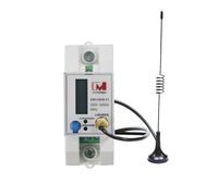 Ivy EM114039-01 LoRaWAN Energy Monitor Single Phase RS485 RTU 5(80A) kWh Din Rail Smart Meter with Pulse Meter & LCD Display with MID Certified (With Suction Cup Antenna)