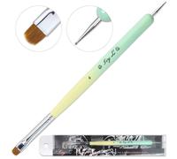 Ivyl Nail Art Pennello & Puntini Strumento W/ Ombre Colore Legno Manico (Misura