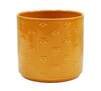 Ivyline Arley Bee fioriera gialla di alta qualità e impermeabile, elegante e leggero, vaso per fiori da appartamento in terracotta - 13,5 cm x 12,5 cm