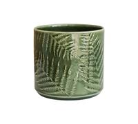 Ivyline Vaso per piante, in ceramica, verde, piccolo