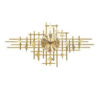 IvyLoutish Decorazione moderna per la casa, grande orologio da parete in metallo, silenzioso, senza ticchettio, decorazione moderna per la casa per soggiorno, camera da letto, sala da pranzo, bar