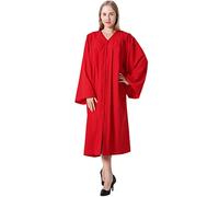 IvyRobes Abito da Coro della Chiesa Abito da Battesimo per la Cresima del Clero Costume di Halloween Red 48(5'3"-5'5")