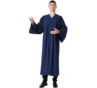 IvyRobes Abito da Coro della Chiesa Abito da Battesimo per la Cresima del Clero Costume di Halloween Navy Blue 54(5'9"-5'11")