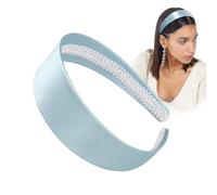Ivyu Cerchietto per capelli da donna Cenerentola blu chiaro, grande, spesso, largo, fascia per capelli anni '70, per ragazze