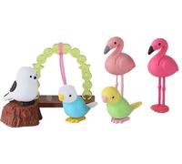Iwako - Blister Pack/Uccelli (8 Pezzi) Puzzle, Multicolore (IW070)