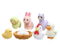 Iwako Pollo e gli amici - a tema Eraser Blister Card